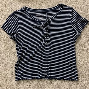 Holister must have collection lace up shirt